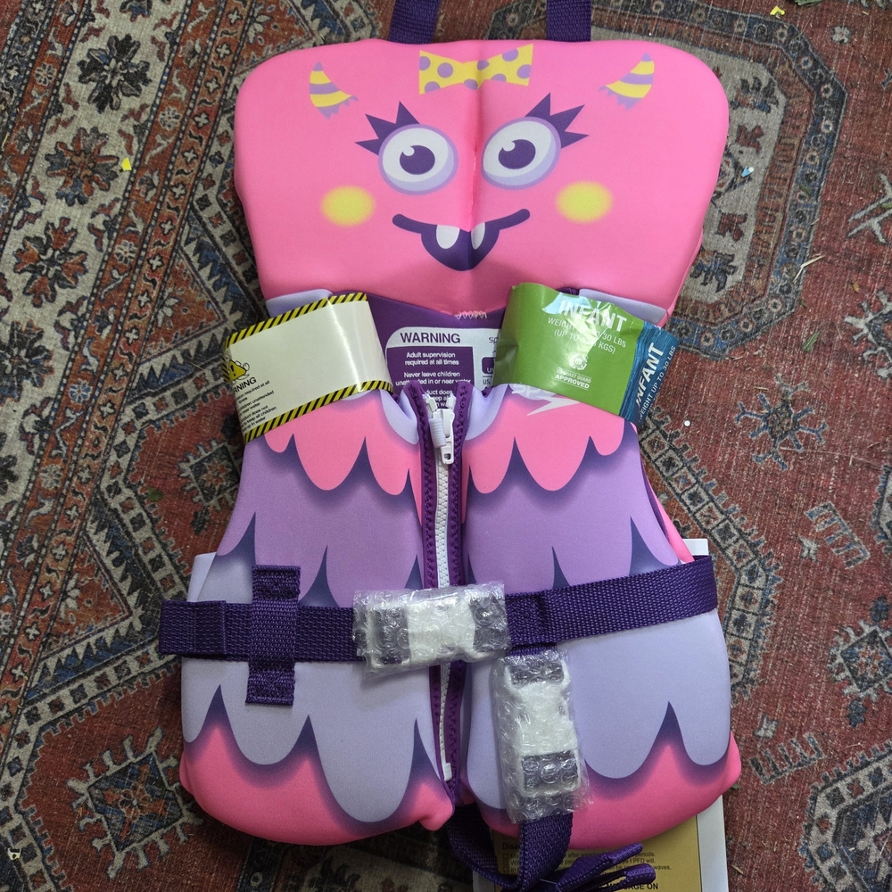 Speedo Pink and Purple Kids Swim Vest